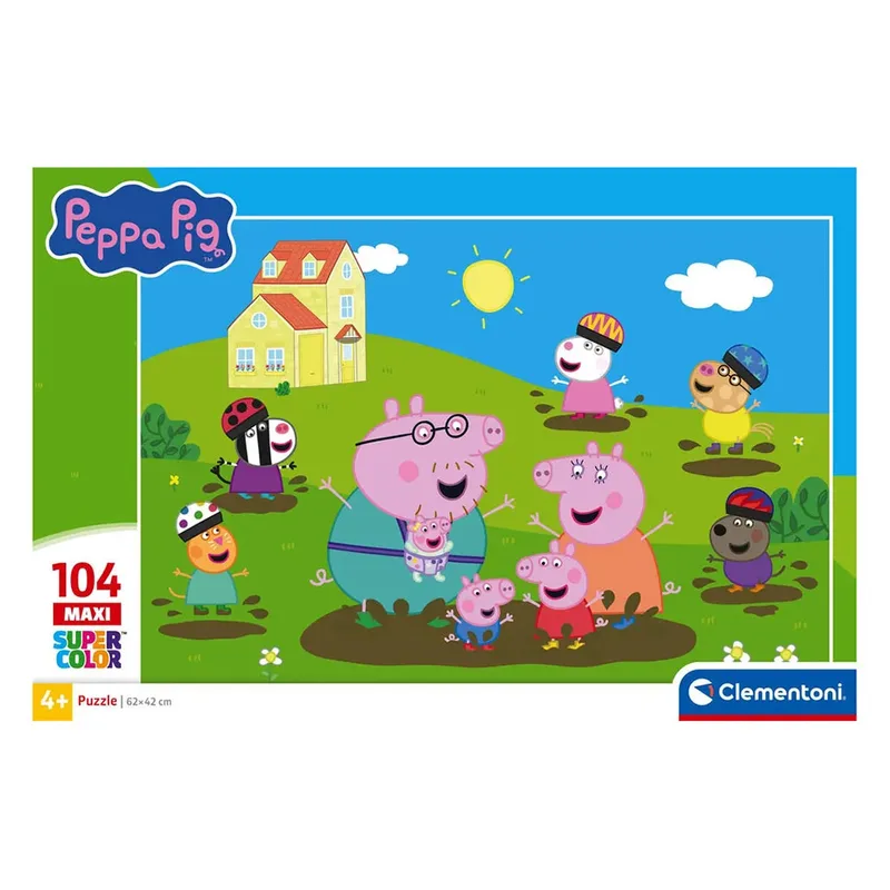 Puzzle Maxi Peppa Pig 2026 104 pieces 2D Puzzels van Clementoni – doos 1 van 2