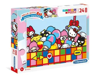Puzzle Pièces XXL - Hello Kitty - 10 à 25 pièces de Clementoni – boîte 2 sur 2