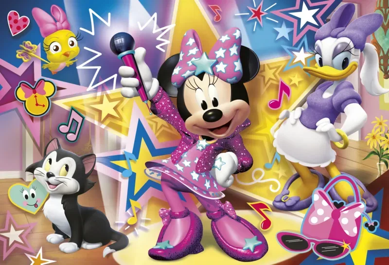 Puzzle Pièces XXL - Minnie - 51 à 99 pièces de Clementoni – boîte 1 sur 2