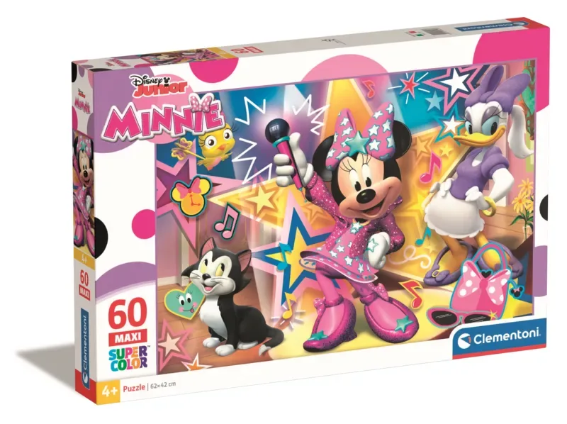 Puzzle Pièces XXL - Minnie - 51 à 99 pièces de Clementoni – boîte 2 sur 2