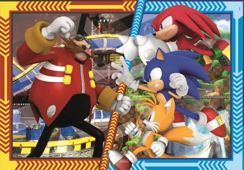 Puzzle Pièces XXL - Sonic - 150 à 199 pièces van Clementoni – doos
