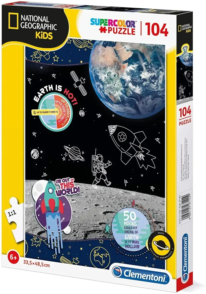 Puzzle Space Explorer- Supercolor Puzzle - 100 à 149 pièces from Clementoni – box 2 of 2