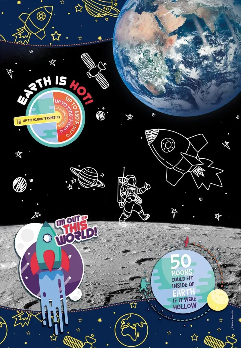 Puzzle Space Explorer- Supercolor Puzzle - 100 à 149 pièces van Clementoni – doos