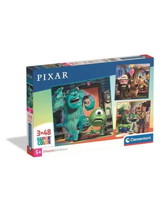Puzzle Square - Disney Pixar 3x48 pieces 2D Puzzels de Clementoni – boîte 1 sur 3