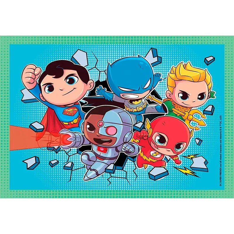 Puzzle Superfriends DC 4in1 2D Puzzels from Clementoni – box 4 of 5