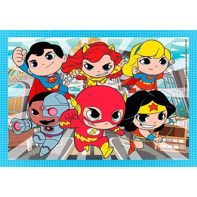 Puzzle Superfriends DC 4in1 2D Puzzels from Clementoni – box 5 of 5