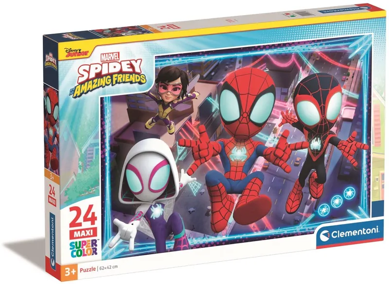 PZL 24 MAXI SPIDEY AND HIS AMAZING FRIEN from Clementoni, Multicolour edition – box