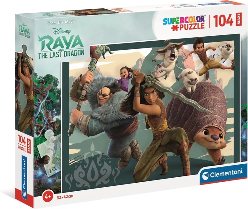 Raya Maxi Puzzel 104 Stukjes from Clementoni, Multicolour edition – box
