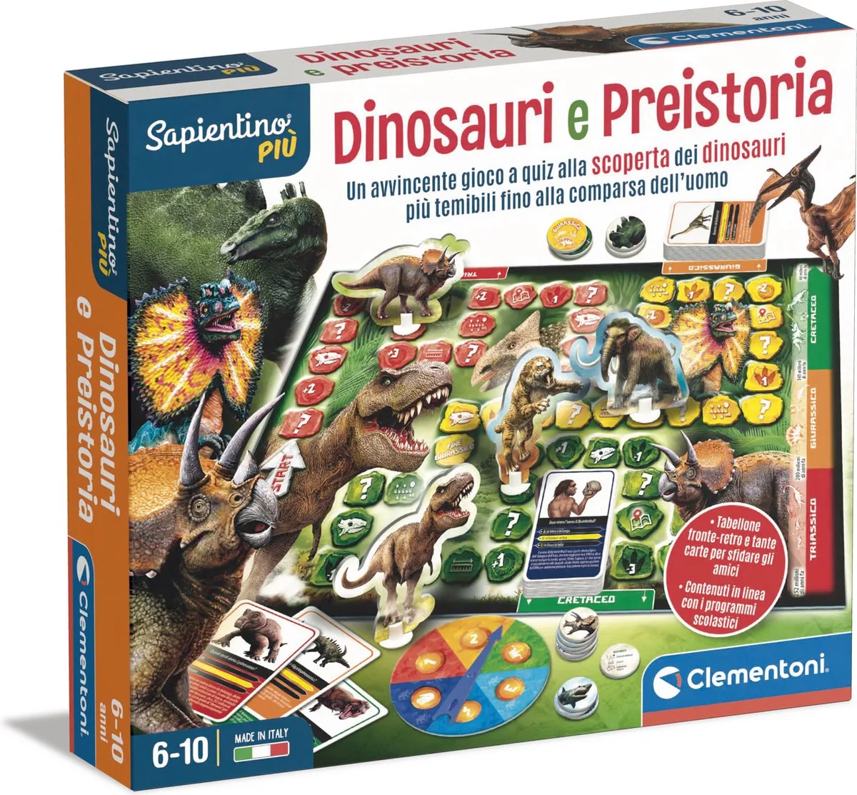 Sapientino Prehistorie Educatief Spel 6 Jaar van Clementoni – doos
