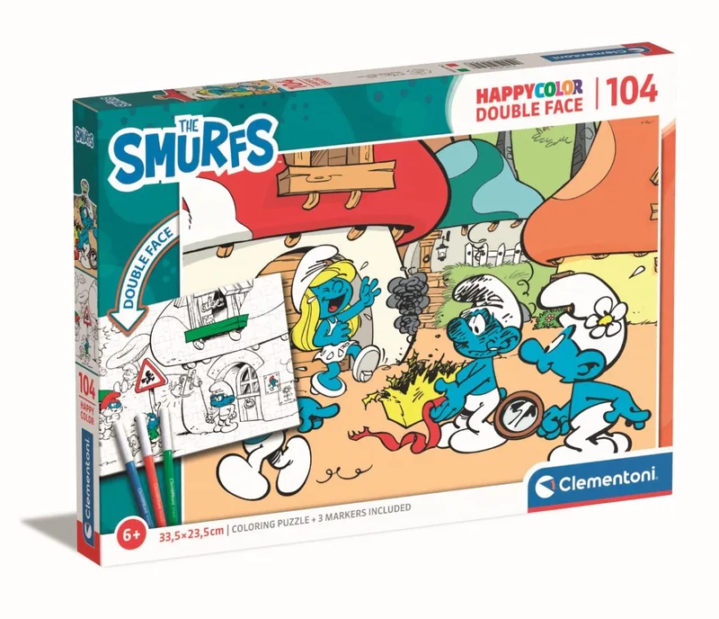Smurfen puzzel van Clementoni – doos