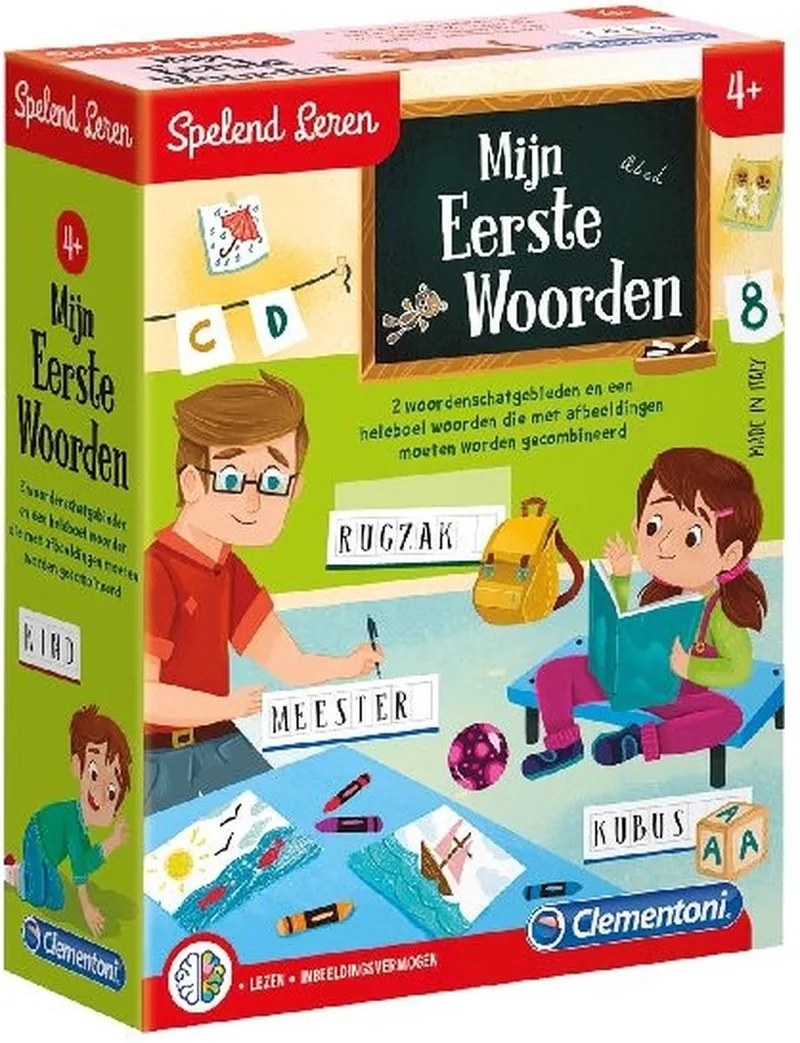 Spelend Leren Mijn Eerste Woordjes Educatief spel de Clementoni, édition 2003932 – boîte