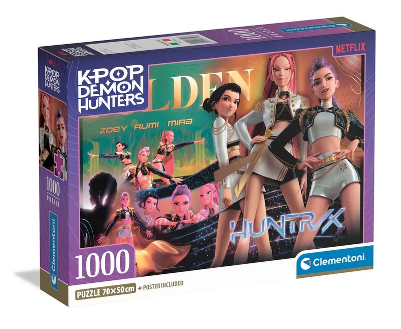 Spiel 1000 T High Quality Collection Compact KPop Demon Hunters from Clementoni – box