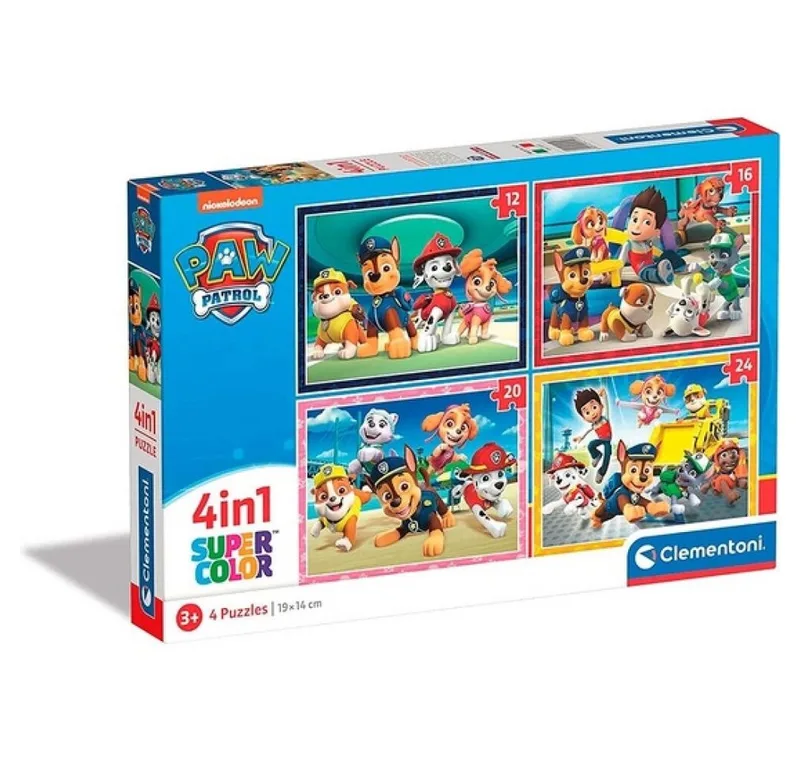 Spiel Clementoni Puzzles PAW Patrol, 4in1 from Clementoni – box