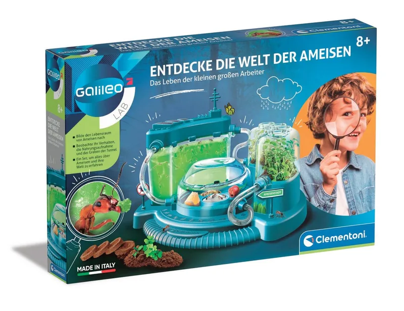 Spiel Entdecke die Welt der Ameisen fra Clementoni – æske