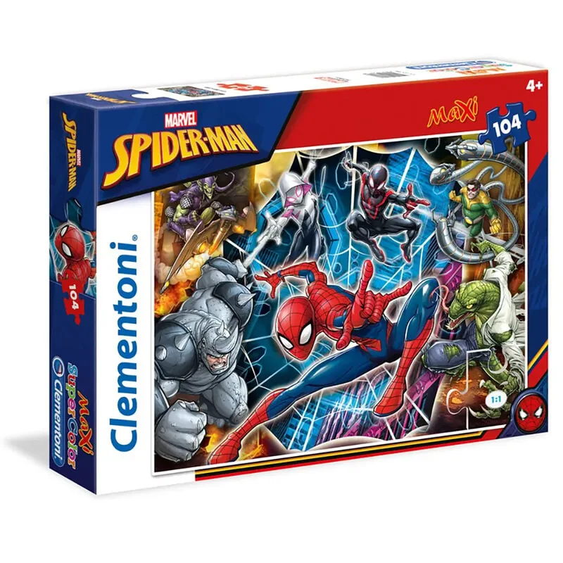 SuperColor Maxi - Marvel Spider-Man 2D Puzzels von Clementoni – Schachtel 2 von 2