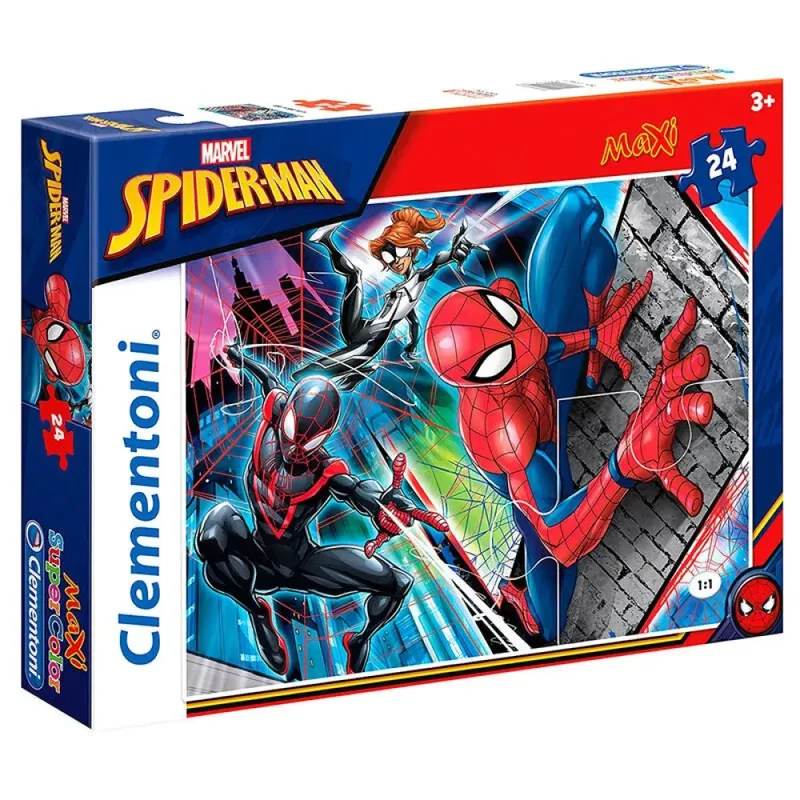 SuperColor Maxi - Marvel Spider-Man 2D Puzzels de Clementoni – boîte