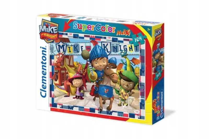 Supercolor Maxi Puzzel Ridder Mike 104 Stukjes 62x42cm from Clementoni – box