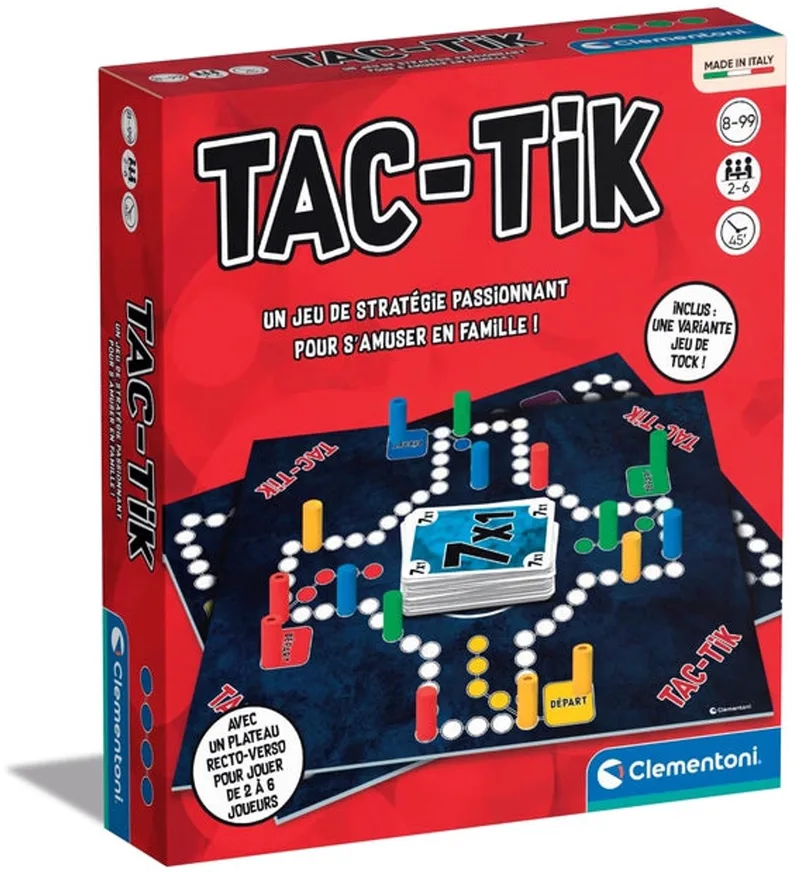 Tac-Tik, Bordspel, Strategie, 8 jaar, 45 min, Familiespel fra Clementoni – æske
