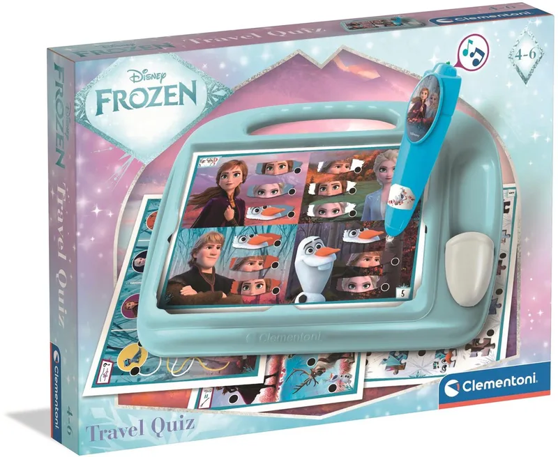 Travel Quiz - Disney - Educatief spel met elektronische pen - vanaf 3 jaar from Clementoni, Frozen edition – box