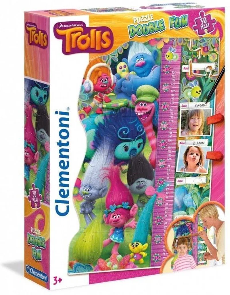 Trolls groeimeter puzzel from Clementoni, Multicolour edition – box