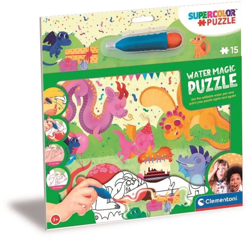 Water Magic Serie - Legpuzzel - 15 Stuks - Magische Kleuren - Voor Kinderen van Clementoni, editie Wielkleurig – doos