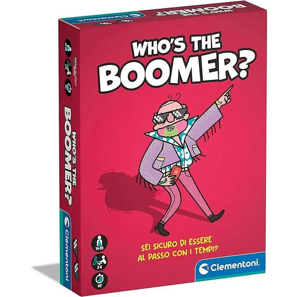 Who´s The Boomer Kortspel från Clementoni – kartong