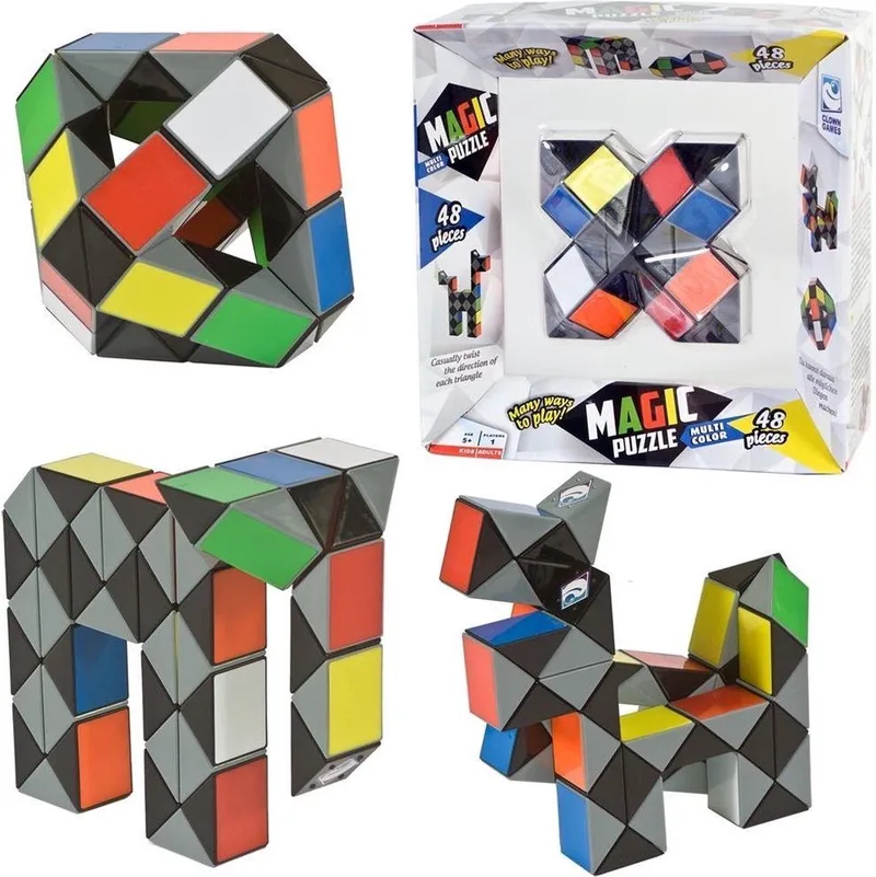 Clown Magische Puzzel - 48 delig from Clown Games, Multicolour edition – box