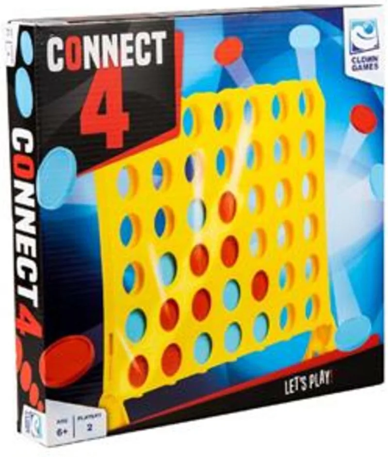 Connect4 van Clown Games, editie Meerkleurig – doos