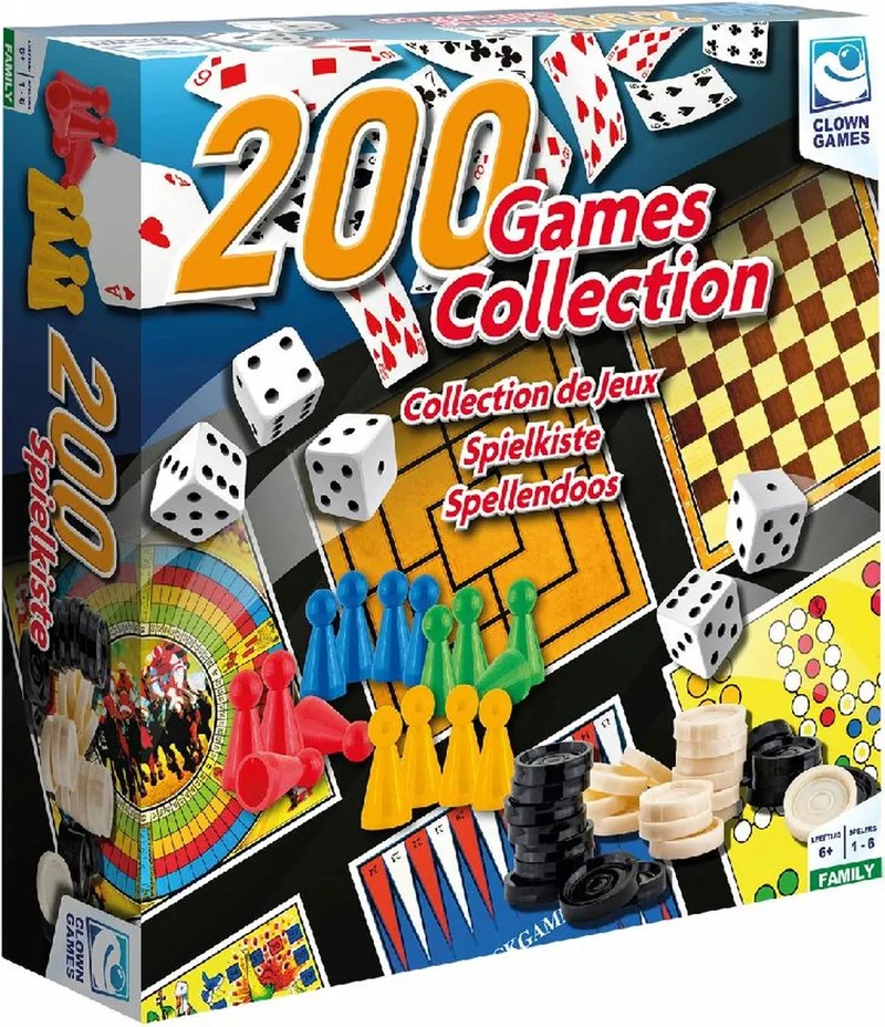 Games Collection 200pcs. from Clown Games – box