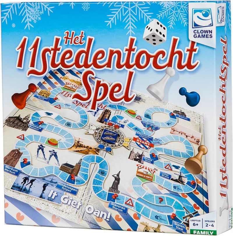 Het Elfstedentochtspel de Clown Games – boîte