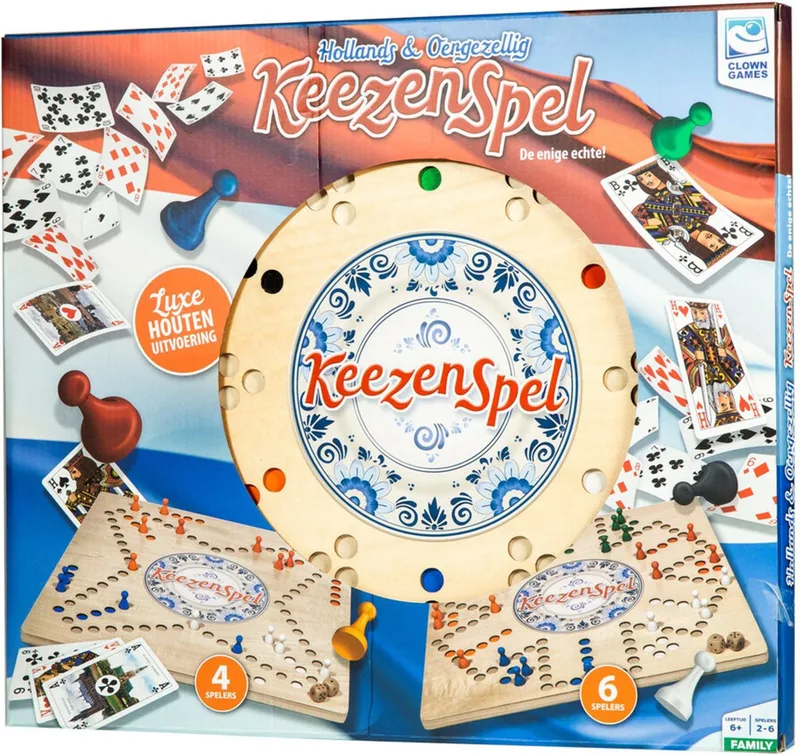 Houten Keezenspel van Clown Games – doos