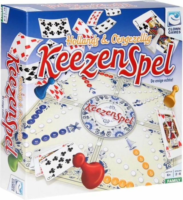 Keezenspel - Bordspel - Dubbelzijdig - 2 tot 6 spelers