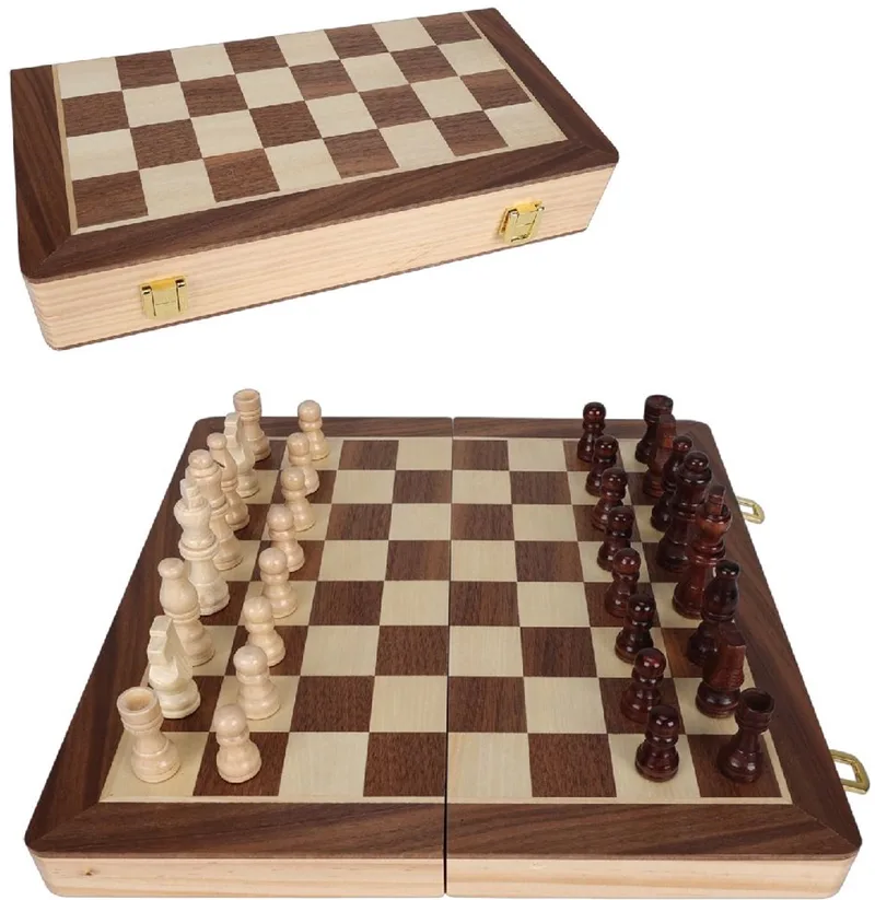 Luxe Schaakset - FSC-gecertificeerd Hout from Clown Games – box