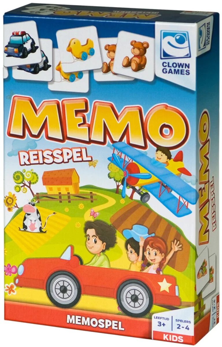 Memo van Clown Games – doos