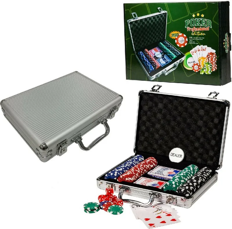 Poker set alu koffer 200 dlg from Clown Games – box