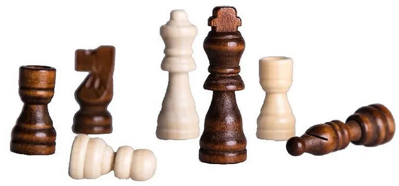 Schaakstukken - Hout FSC von Clown Games – Schachtel