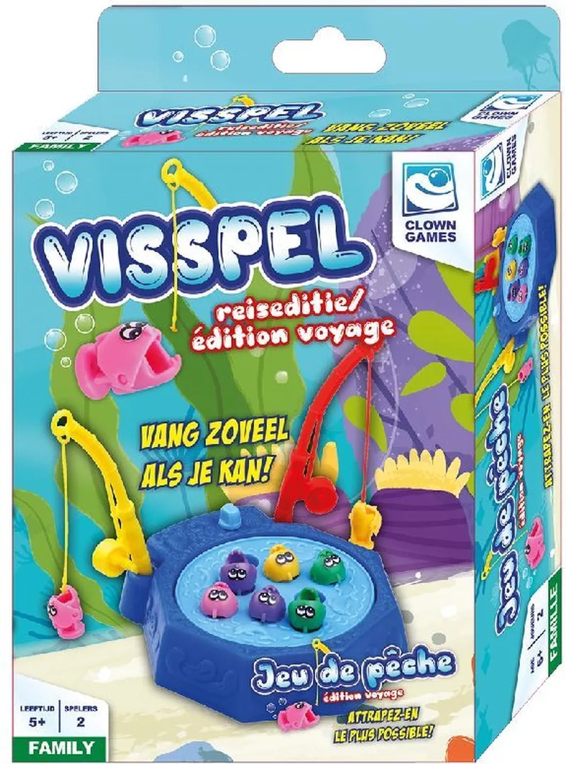 Visspel Reiseditie from Clown Games – box