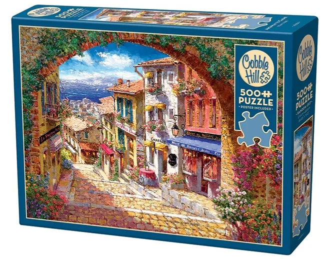 Archway to Cagne (500) from Cobble Hill – box