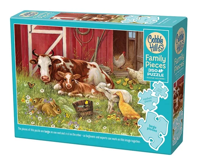 Barnyard Babies (350) - familiepuzzel van Cobble Hill – doos