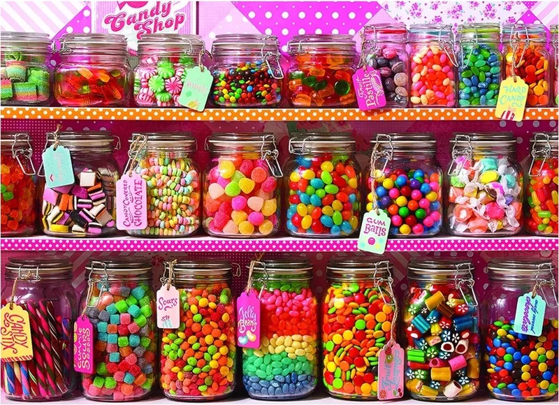 Cobble Hill Familie Puzzel Candy Counter 350 Stuks de Cobble Hill, édition Multicolore – boîte