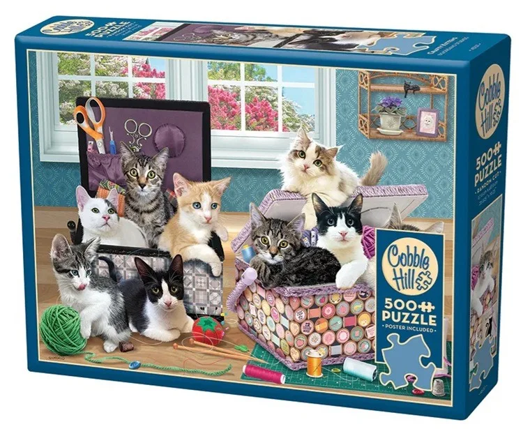 Crafty Kittens (500) de Cobble Hill – boîte