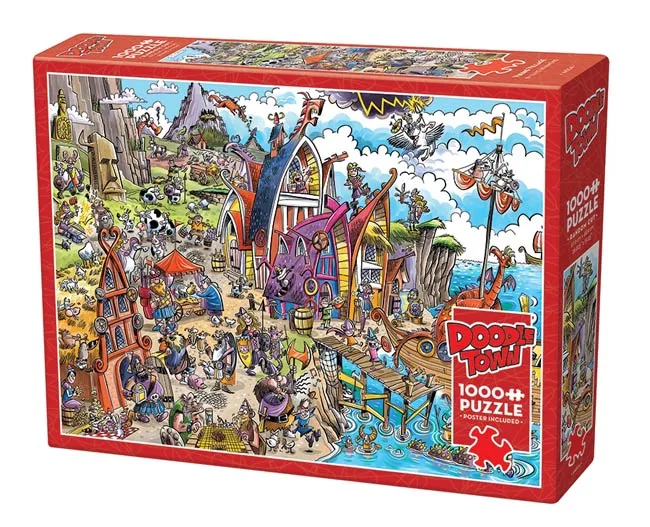 Doodletown Viking Village (1000) fra Cobble Hill – æske