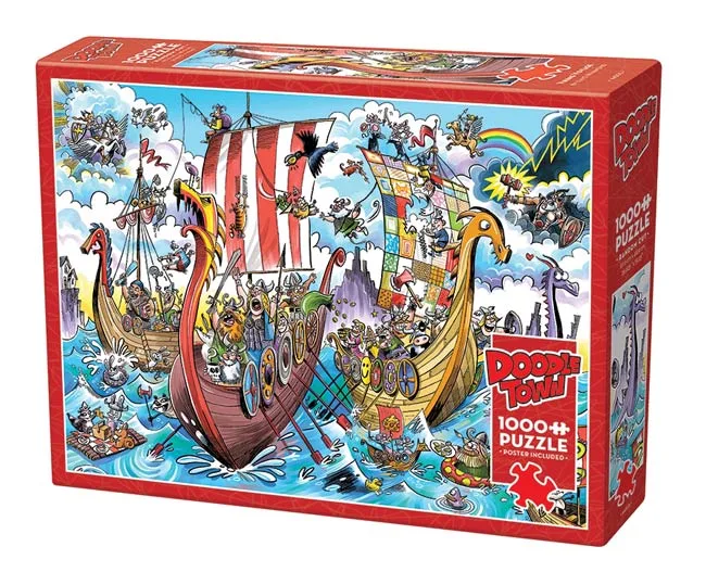 Doodletown Viking Voyage (1000) de Cobble Hill – boîte