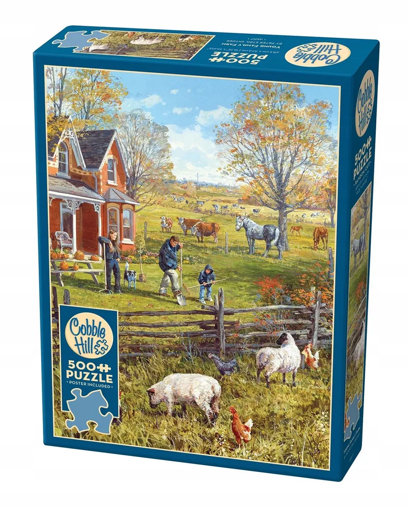 Familboerderij Puzzel 500 Stukjes from Cobble Hill, Multicolour edition – box