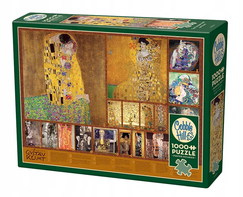 Gustav Klimt-puzzel - 1000 stukjes van Cobble Hill, editie Geel – doos