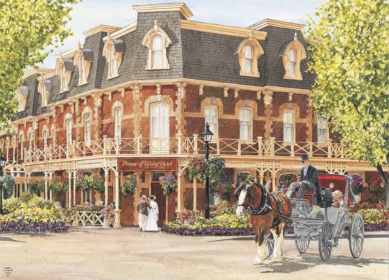 Hotel Prince of Wales - puzzel van 1000 stukjes van Cobble Hill, editie Multi-coloured – doos