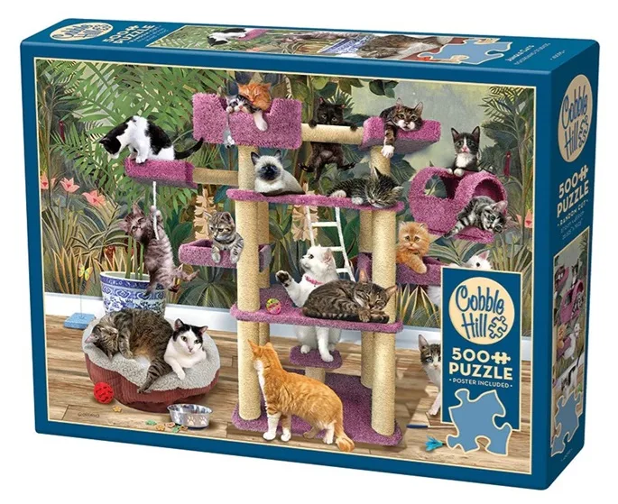 Jungle Cats (500) fra Cobble Hill – æske