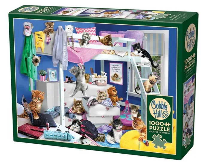 Kitten Slumber Party (1000) from Cobble Hill – box