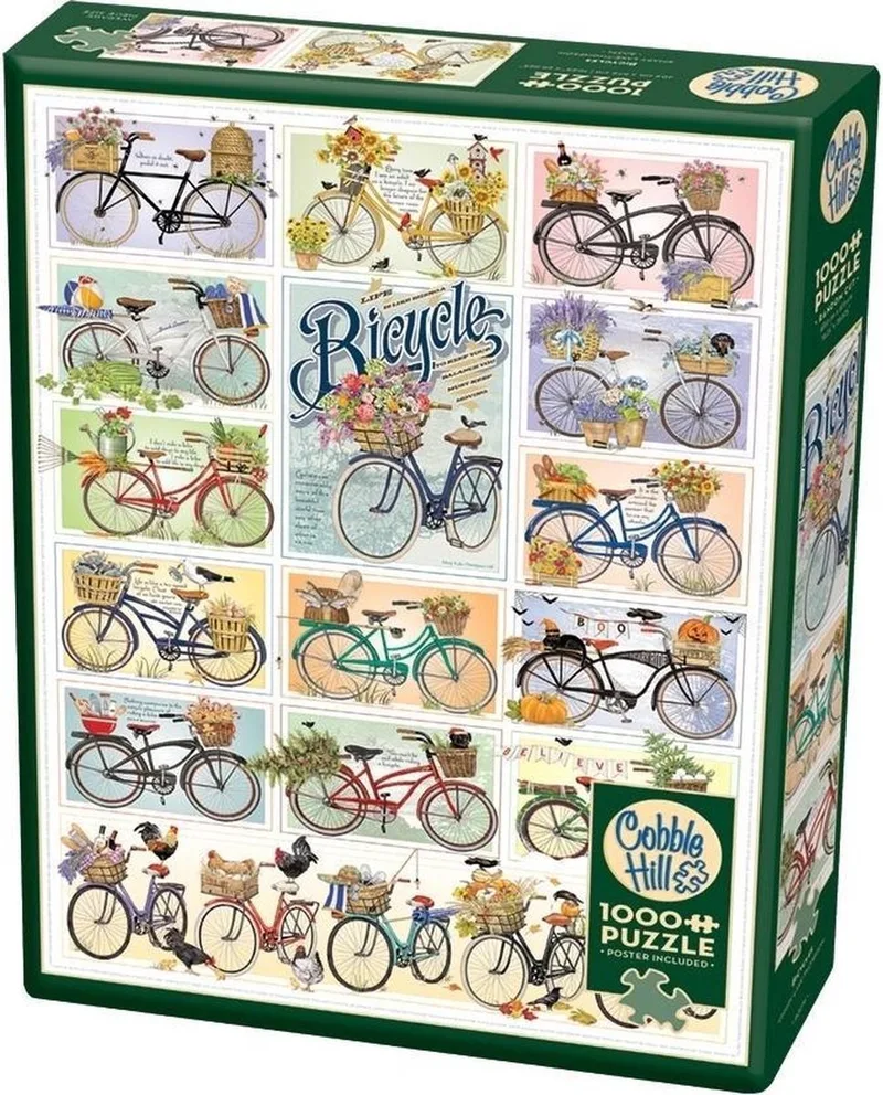 Legpuzzel Bicycles 1000 Stukjes van Cobble Hill, editie Meerkleurig – doos