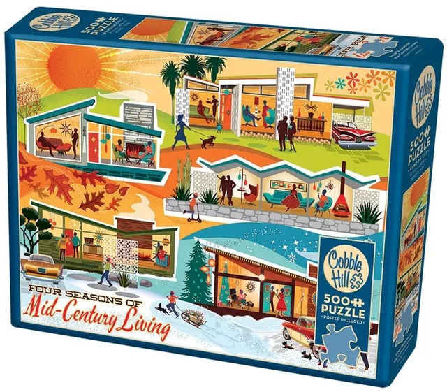 Legpuzzel Four Seasons Of Mid-century Living
